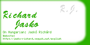 richard jasko business card
